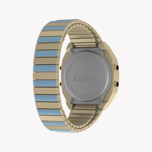 TIMEX T80 GOLD-TONE WITH BLUE ACCENTS - VIBRANT ADVENTURE WATCH FOR WOMEN-i-Watch-2