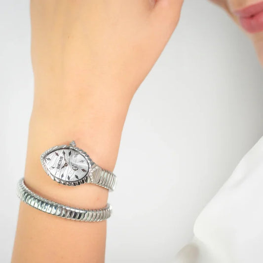 JUST CAVALLI JC1L322M0015 - ELEGANT SILVER SLEEK STAINLESS STEEL WOMEN'S WATCH-i-Watch-2