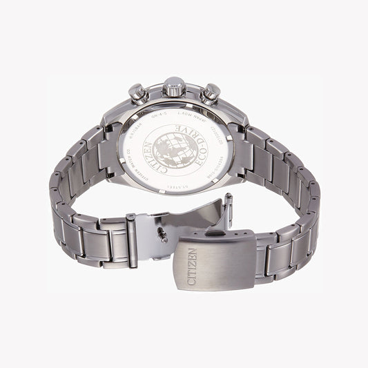 CITIZEN Eco-Drive CA0590-58E - MODERN MASTERMIND CHRONOGRAPH Men's Watch with Silver Stainless Steel and Black Dial-i-Watch-2