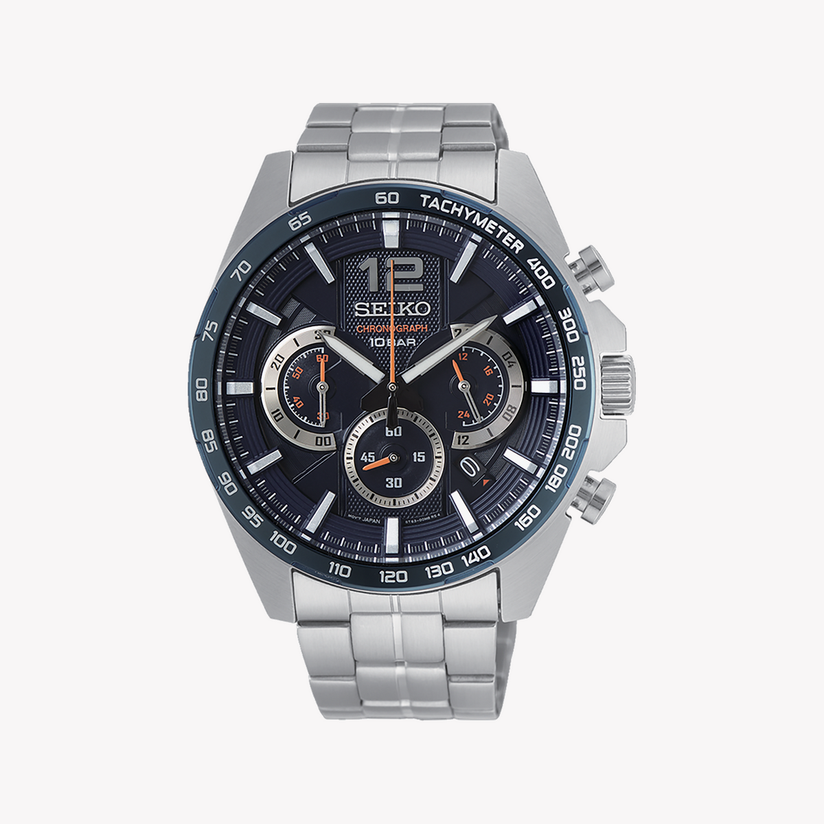 SEIKO SSB345P1 Men's Watch - Blue Dial, Stainless Steel-i-Watch