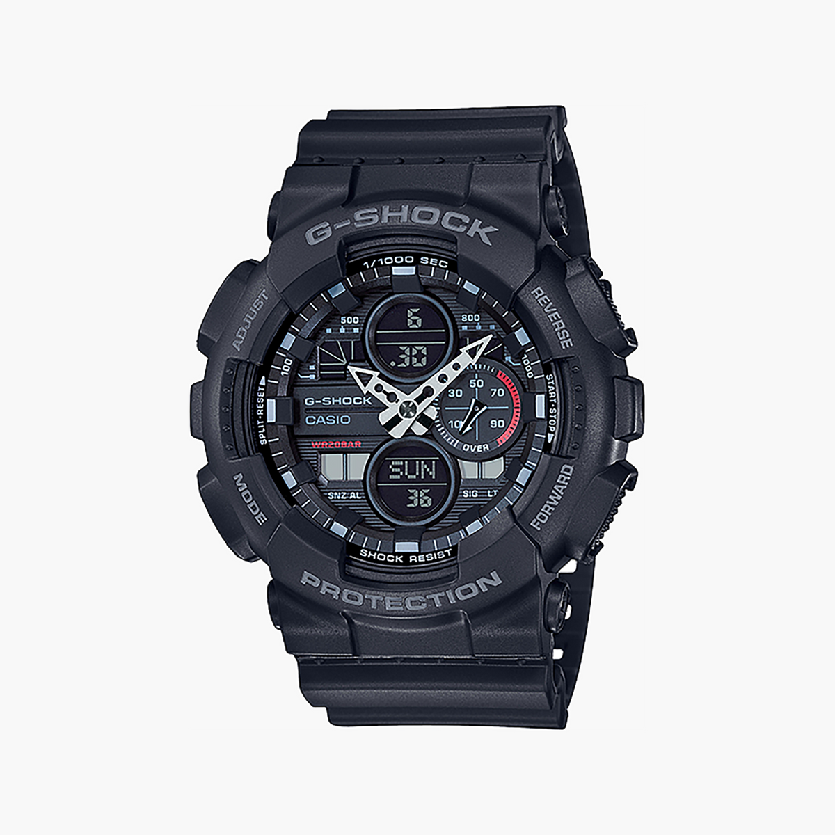 Casio G-SHOCK GA-140-1A1ER - Bold Black Resin Watch-i-Watch