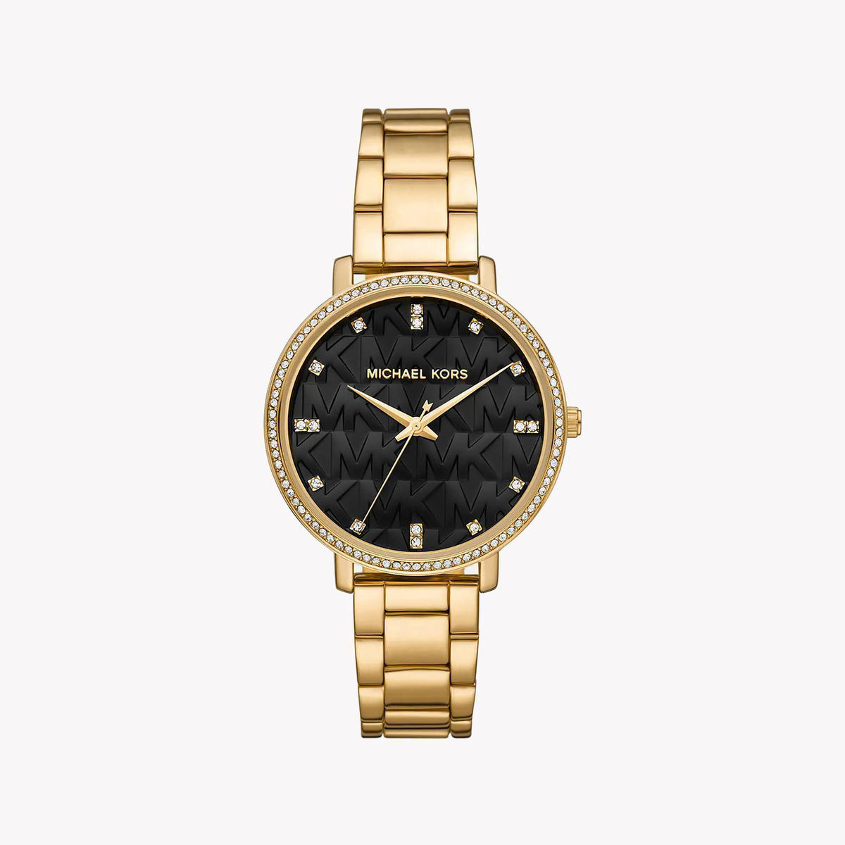 MICHAEL KORS MK4593 RADIANT SOPHISTICATION - LUXE GOLD WOMEN'S WATCH WITH BLACK DIAL