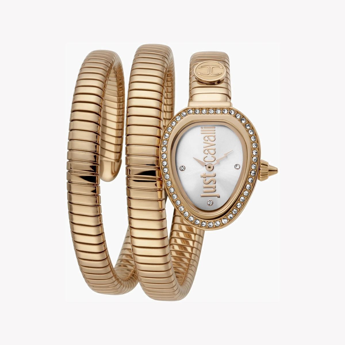 JUST CAVALLI Women's Watch with Rose Gold Stainless Steel Case and Rose Gold Stainless Steel Band