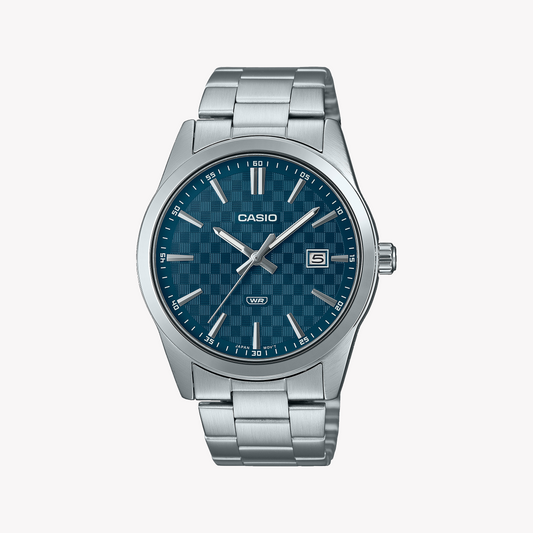 CASIO MTP-VD03D-2A2UDF BOLD TIMEPIECE - STUNNING BLUE DIAL & STAINLESS STEEL BRACELET Men's Watch-i-Watch-2