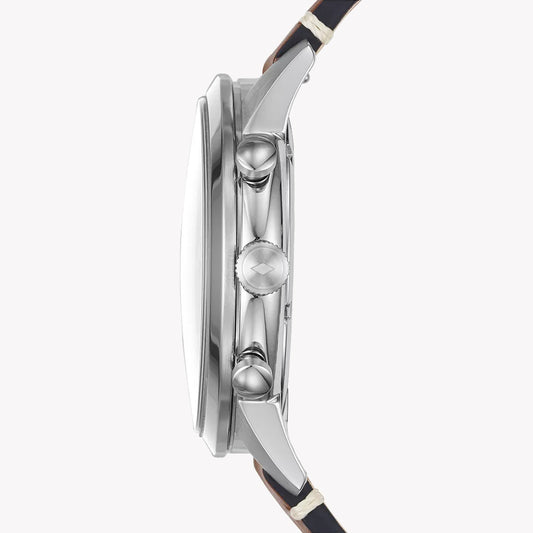 FOSSIL FS5967SET - TIMELESS ELEGANCE MEN'S WATCH WITH LEATHER STRAP & BLACK DIAL-i-Watch-2