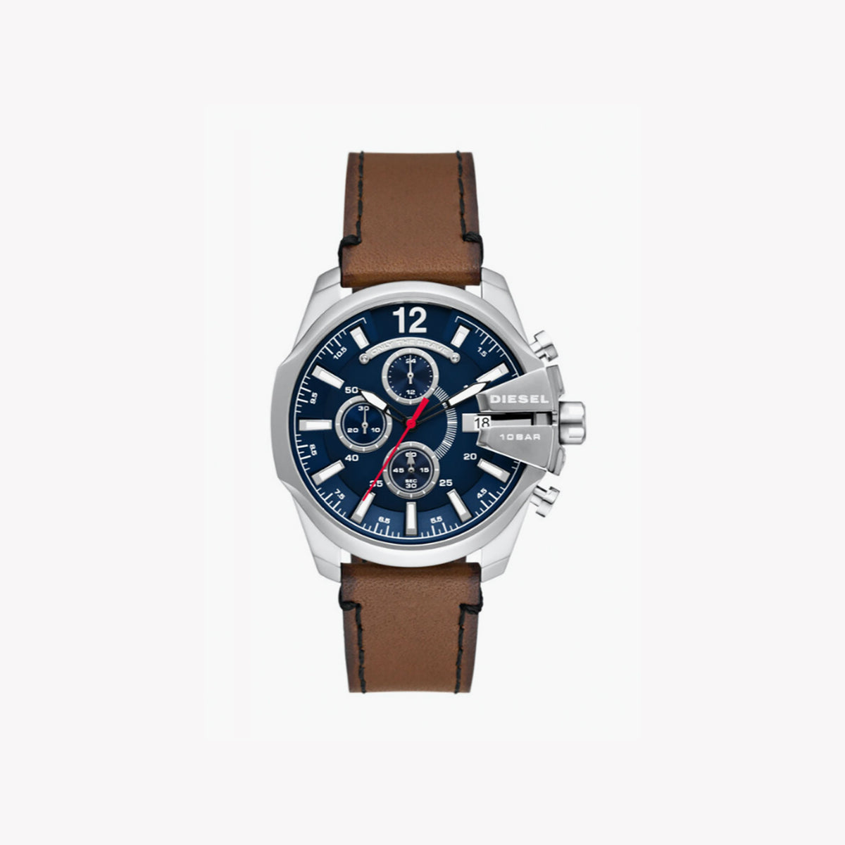 DIESEL DZ4599 DYNAMIC ADVENTURER - MEN'S STYLISH CHRONOGRAPH WITH BROWN LEATHER BAND