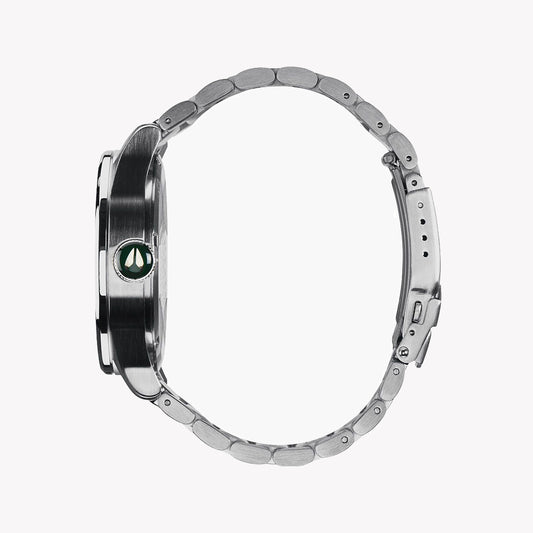 NIXON A356-1696 ADVENTURER - STRIKING SILVER & VIBRANT GREEN DIAL MEN'S WATCH-i-Watch-2