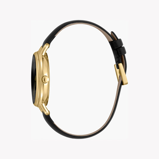 ESPRIT Women's Watch with Silver Stainless Steel Case and Black Leather Band-i-Watch-2