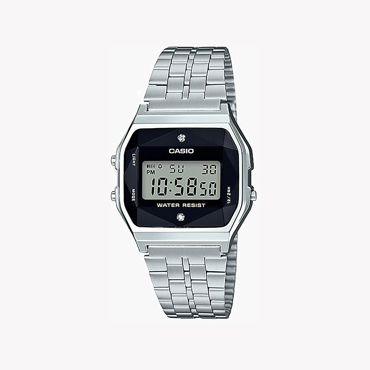 CASIO A159WAD-1DF STYLISH DURABILITY - MODERN DIGITAL TIMEPIECE WITH STAINLESS STEEL BAND