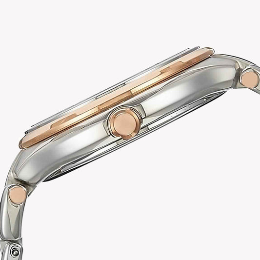 CITIZEN FD4007-51W - ELEGANT LUXE ECO-DRIVE WOMEN'S TIMEPIECE WITH BROWN DIAL & SILVER STAINLESS STEEL-i-Watch-2