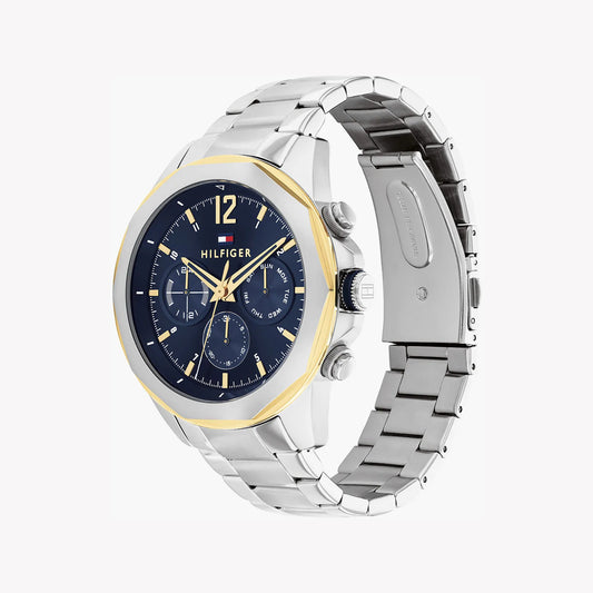 TOMMY HILFIGER 1685264 BOLD BLUE DIAL - MODERN MEN'S STAINLESS STEEL WATCH-i-Watch-2
