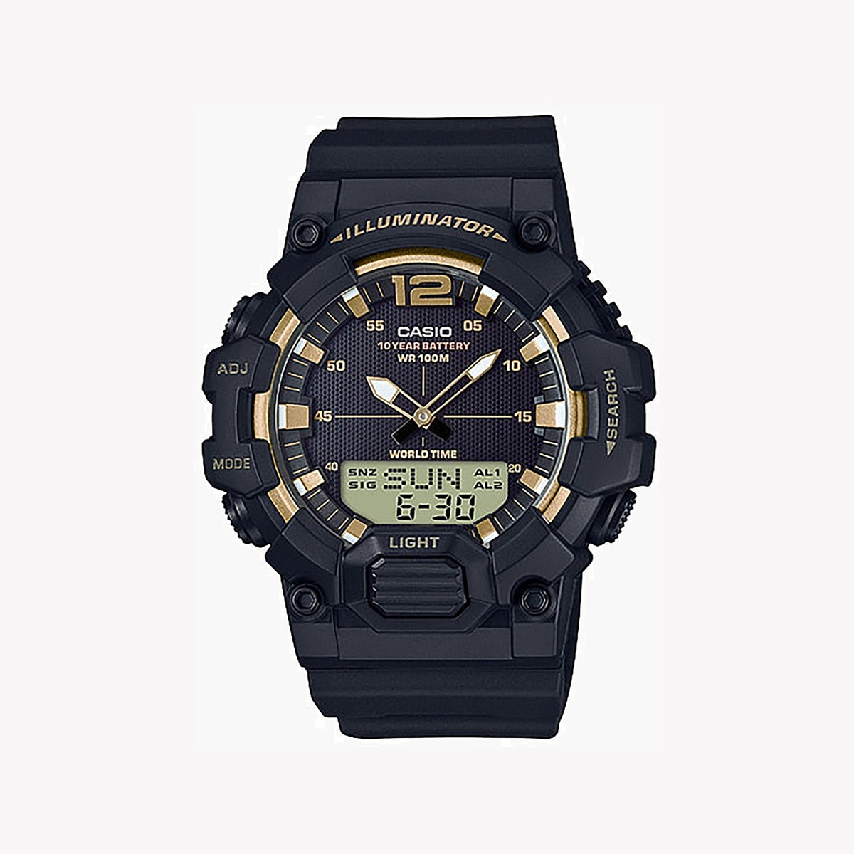 CASIO HDC-700-9AVDF SPORTY ADVENTURE - MEN'S BLACK DIGITAL TIMEPIECE with Robust Resin Design and 100m Water Resistance