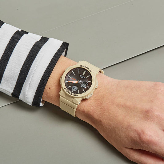 BGA-255-5ADR BABY-G - ELEGANT ADVENTURER WOMEN'S WATCH WITH BEIGE CASE & BROWN DIAL-i-Watch-2