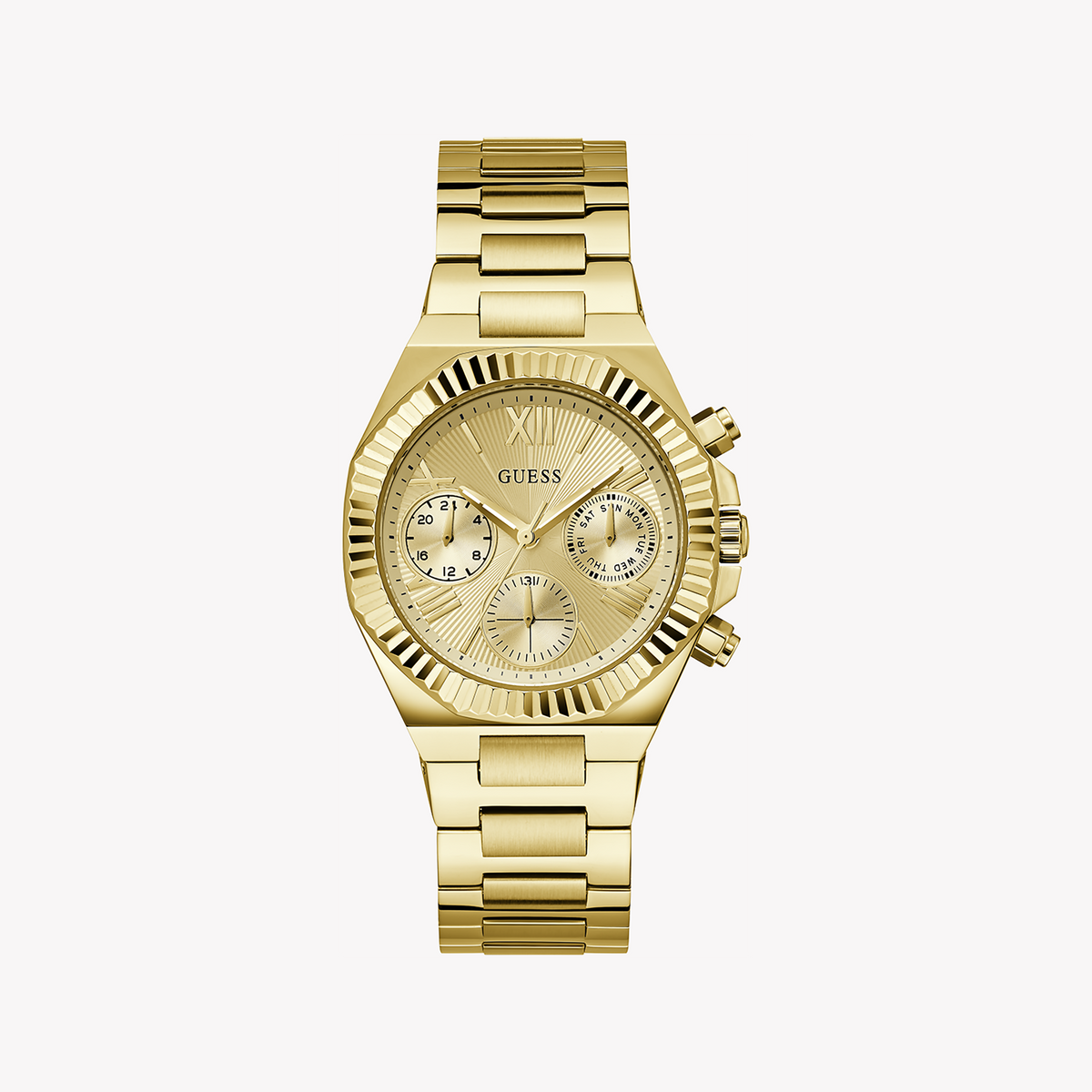 GUESS GW0769L2 GOLD GLAMOUR - RADIANT SOPHISTICATION Women's Watch with Champagne Dial and Luxurious Band