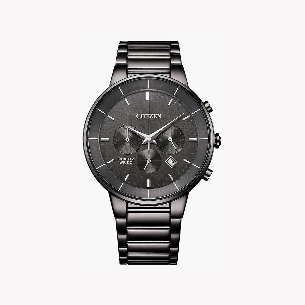 CITIZEN AN8227-53H BOLD PERFORMANCE - BLACK STAINLESS STEEL MEN'S WATCH with Multi-Dial Chronograph