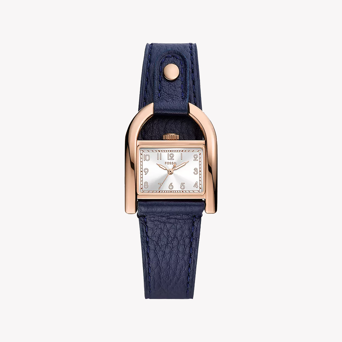 FOSSIL ES5266 WOMEN'S ELEGANCE - ROSE GOLD & BLUE LEATHER TIMEPIECE