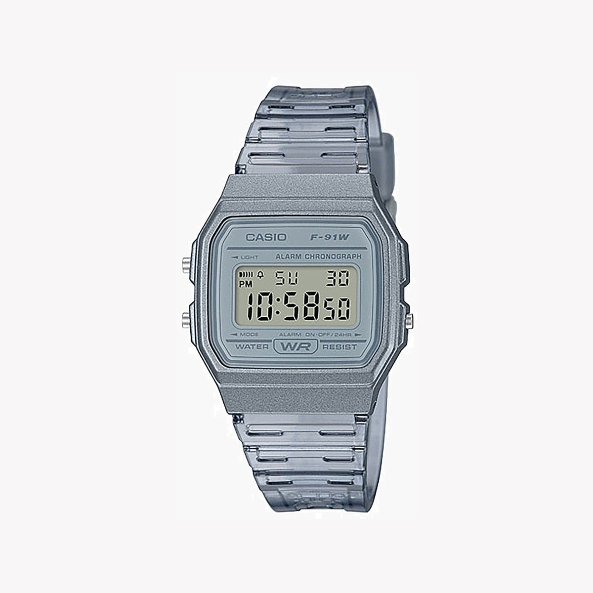 CASIO F-91WS-8DF SPORTY EDGE - ADVENTURE-READY WOMEN'S DIGITAL WATCH IN SILVER