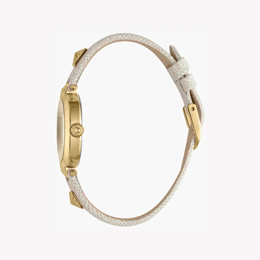 JUST CAVALLI Women's Watch with Gold Stainless Steel Case and Gray Leather Band-i-Watch-2