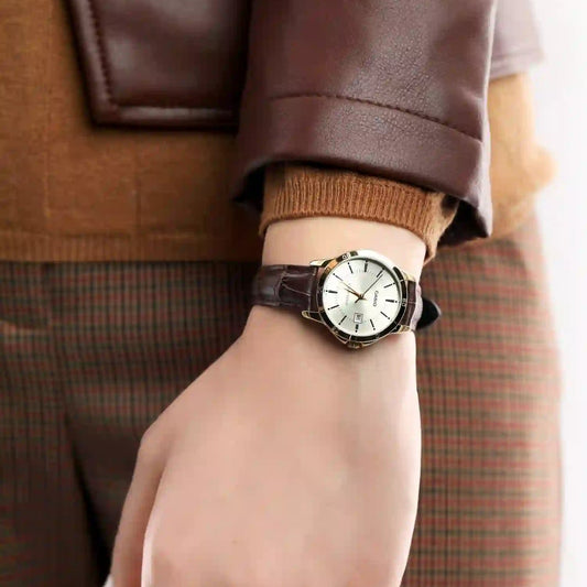 CASIO LTP-V004GL-9AUDF - TIMELESS ELEGANCE WOMEN'S WATCH WITH GOLD-TONE STAINLESS STEEL AND LEATHER BAND-i-Watch-2