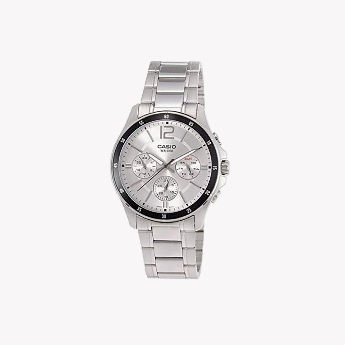 CASIO MTP-1374D-7AVDF - TIMELESS PRECISION MEN'S WATCH WITH STAINLESS STEEL BRACELET AND CHRONOGRAPH