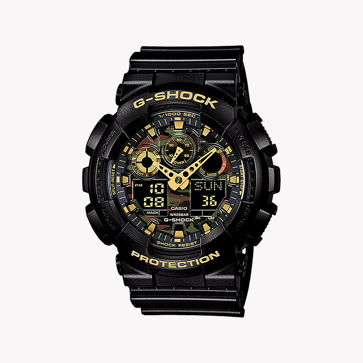 G-SHOCK GA-100CF-1A UNSTOPPABLE STYLE - RUGGED BLACK MEN'S WATCH FOR ADVENTURE & FASHION