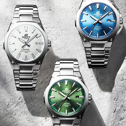 EDIFICE EFR-S108D-7AVUEF - Sleek Silver Men's Watch with White Dial & Water Resistance-i-Watch-2