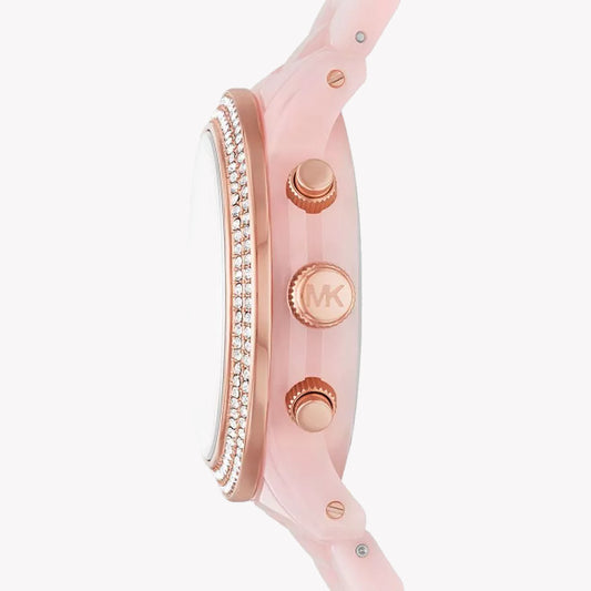 MICHAEL KORS MK7424 PLAYFUL PINK DELIGHT - CHIC RUBBER STRAP WOMEN'S WATCH-i-Watch-2