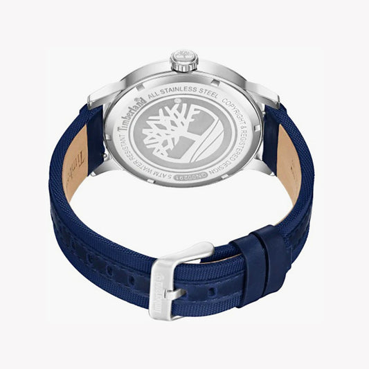 TIMBERLAND TDWGN0029101 RUGGED CHARM - MEN'S BLUE LEATHER & SILVER STAINLESS STEEL WATCH-i-Watch-2