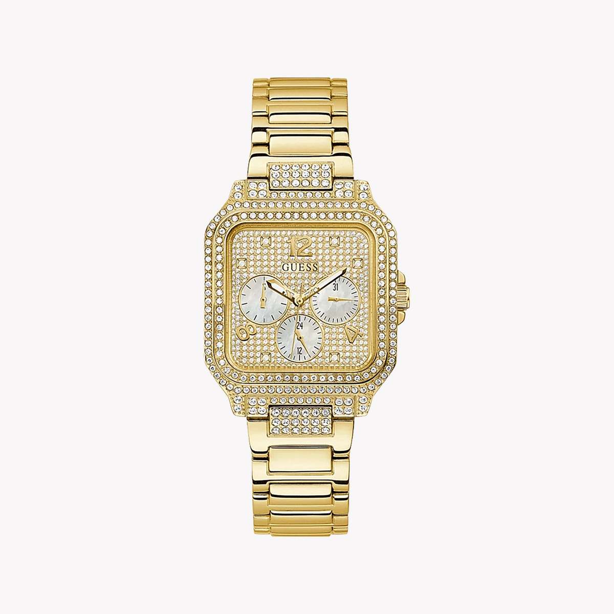 GUESS GW0472L2 - BOLD GLAMOUR SERIES Women's Gold Tone Quartz Watch