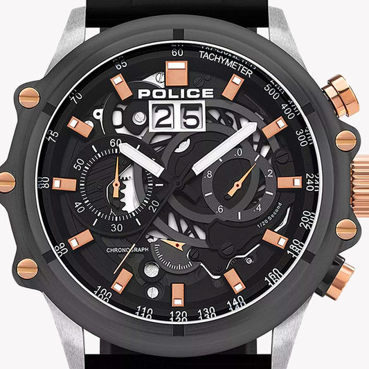 POLICE PL-16018JSTU_13P - BLACK ELEGANCE MEN'S WATCH - STYLISH & FUNCTIONAL TIMEPIECE-i-Watch-2