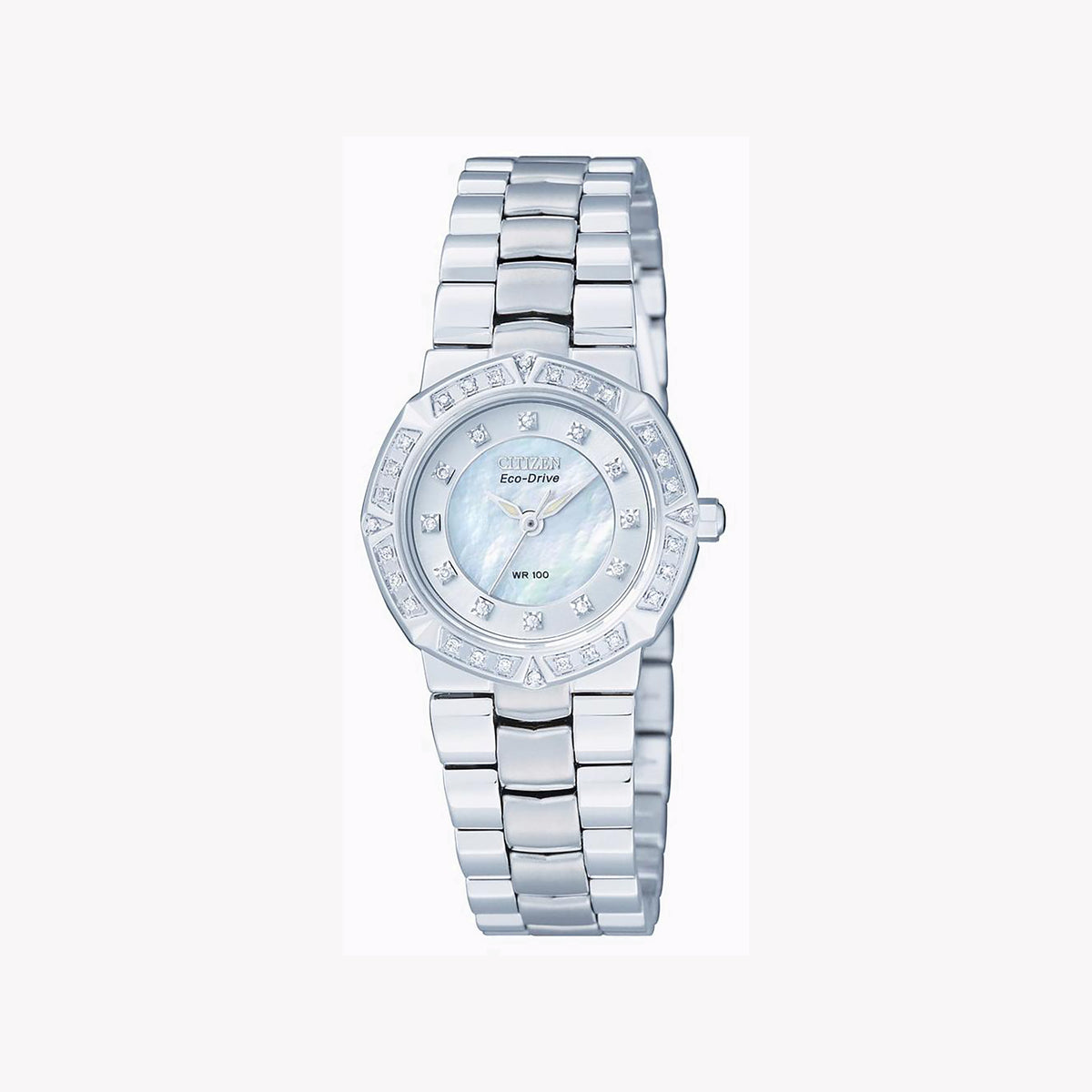 CITIZEN Eco-Drive EP5835-52D ELEGANT ALLURE - MODERN WOMEN'S TIMEPIECE with Silver Band and Radiant White Dial