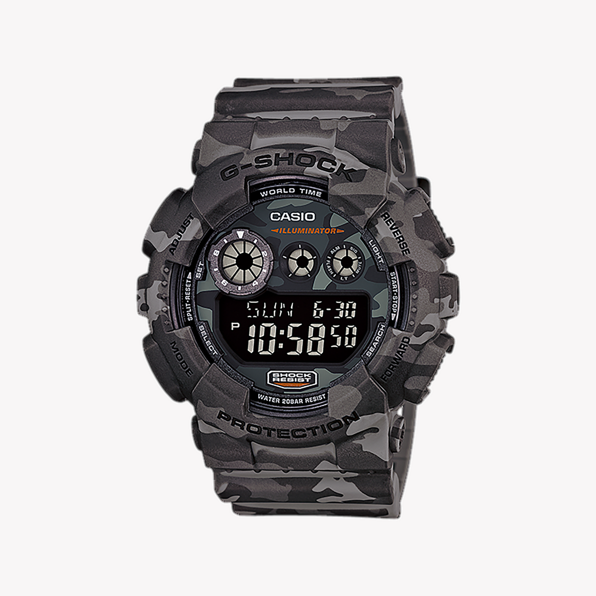 CASIO G-SHOCK GD-120CM-8DR - ULTIMATE ADVENTURER'S TIMEPIECE IN DARK GRAY RESIN