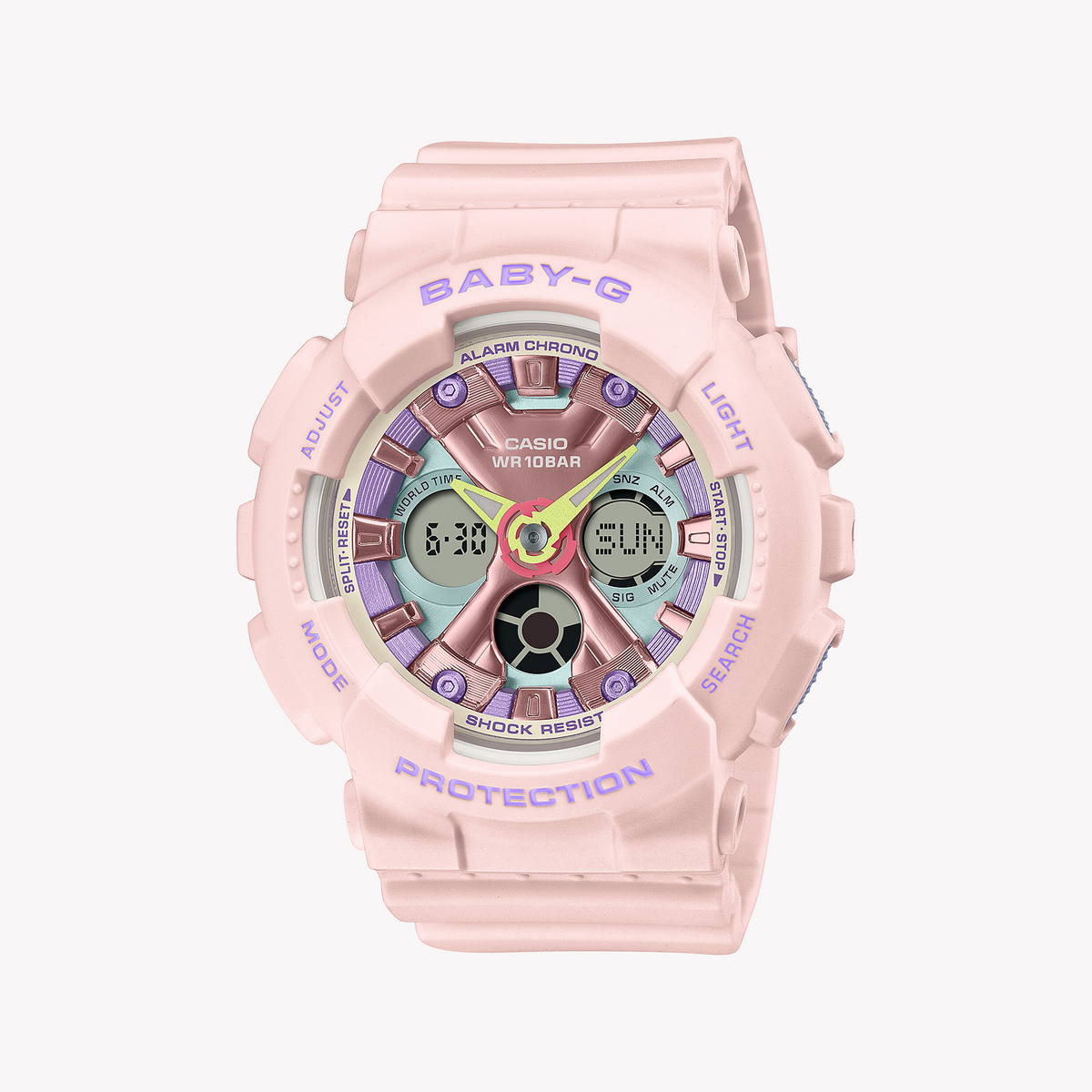 BA-130PM-4ADR BABY-G - VIBRANT PINK SPORTY CHARM FOR ACTIVE WOMEN