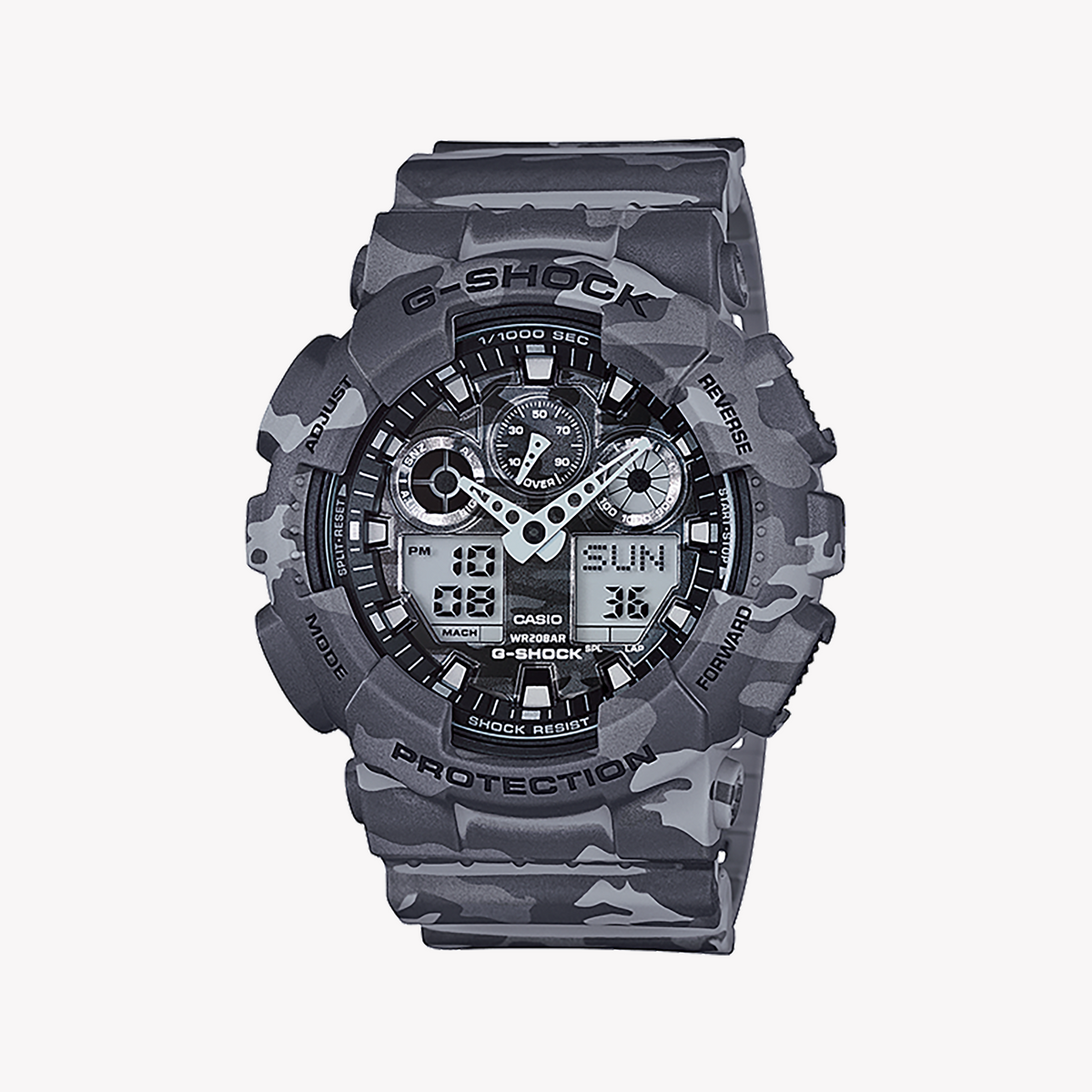 CASIO G-SHOCK GA100CM-8A - ADVENTURE-READY MEN'S WATCH WITH SPORTY GRAY DESIGN
