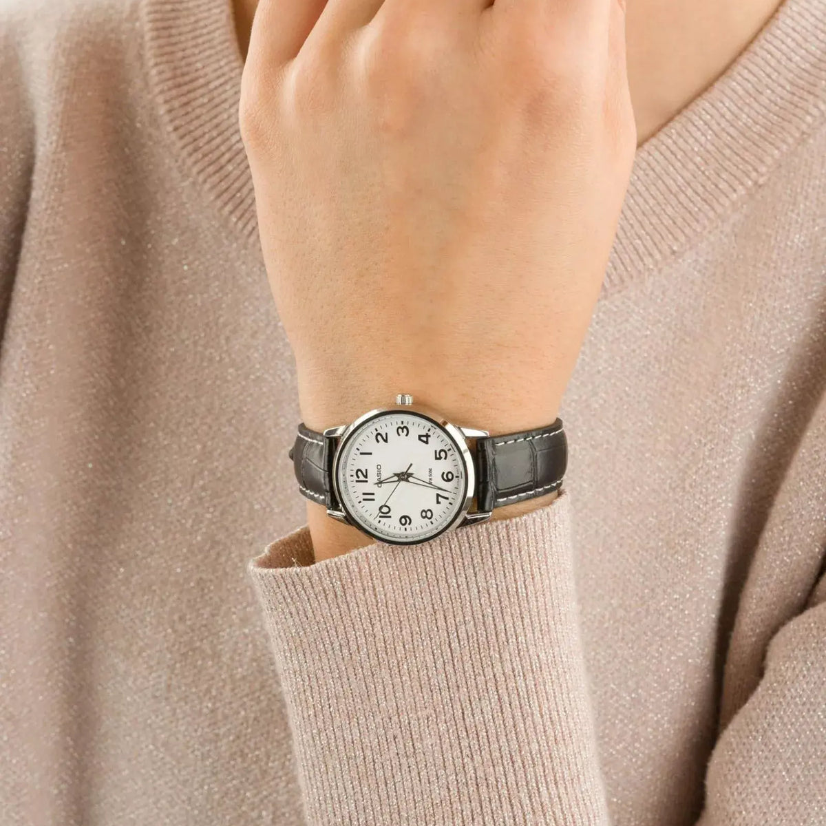 LTP-1303PL-7BVEG - TIMELESS ELEGANCE - SOPHISTICATED WOMEN'S WATCH WITH LEATHER STRAP