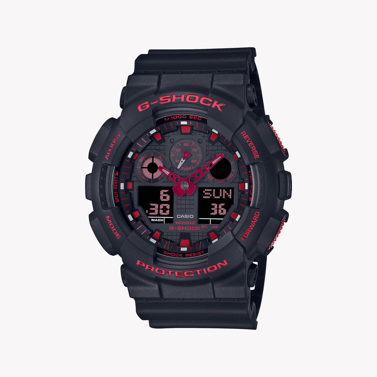 CASIO G-SHOCK GA-100BNR-1ADR - ADVENTURER'S PRIDE MEN'S WATCH WITH STRIKING BLACK AESTHETIC