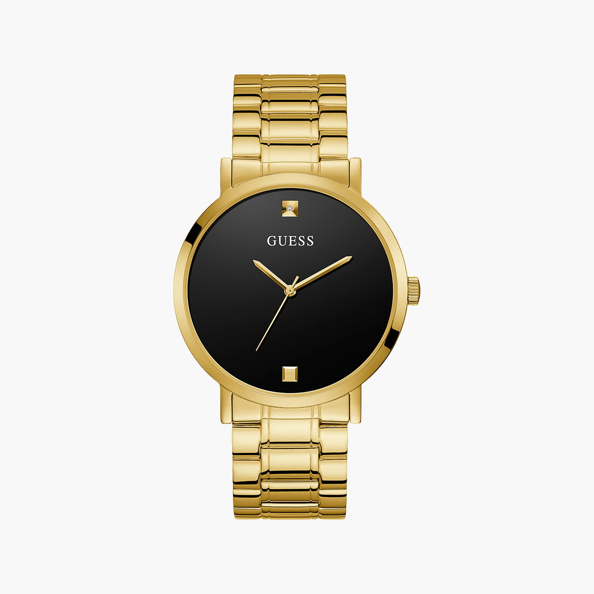 GUESS WATCHES W1315G2 - BOLD GOLD TIMEPIECE WITH BLACK DIAL-i-Watch