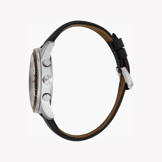 JUST CAVALLI JC1G166L0015 MEN'S ELEGANT LEATHER & STAINLESS STEEL TIMEPIECE-i-Watch-2