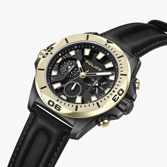 POLICE PEWJF0022501 - TIMELESS ELEGANCE - MEN'S STAINLESS STEEL & LEATHER WATCH-i-Watch-2