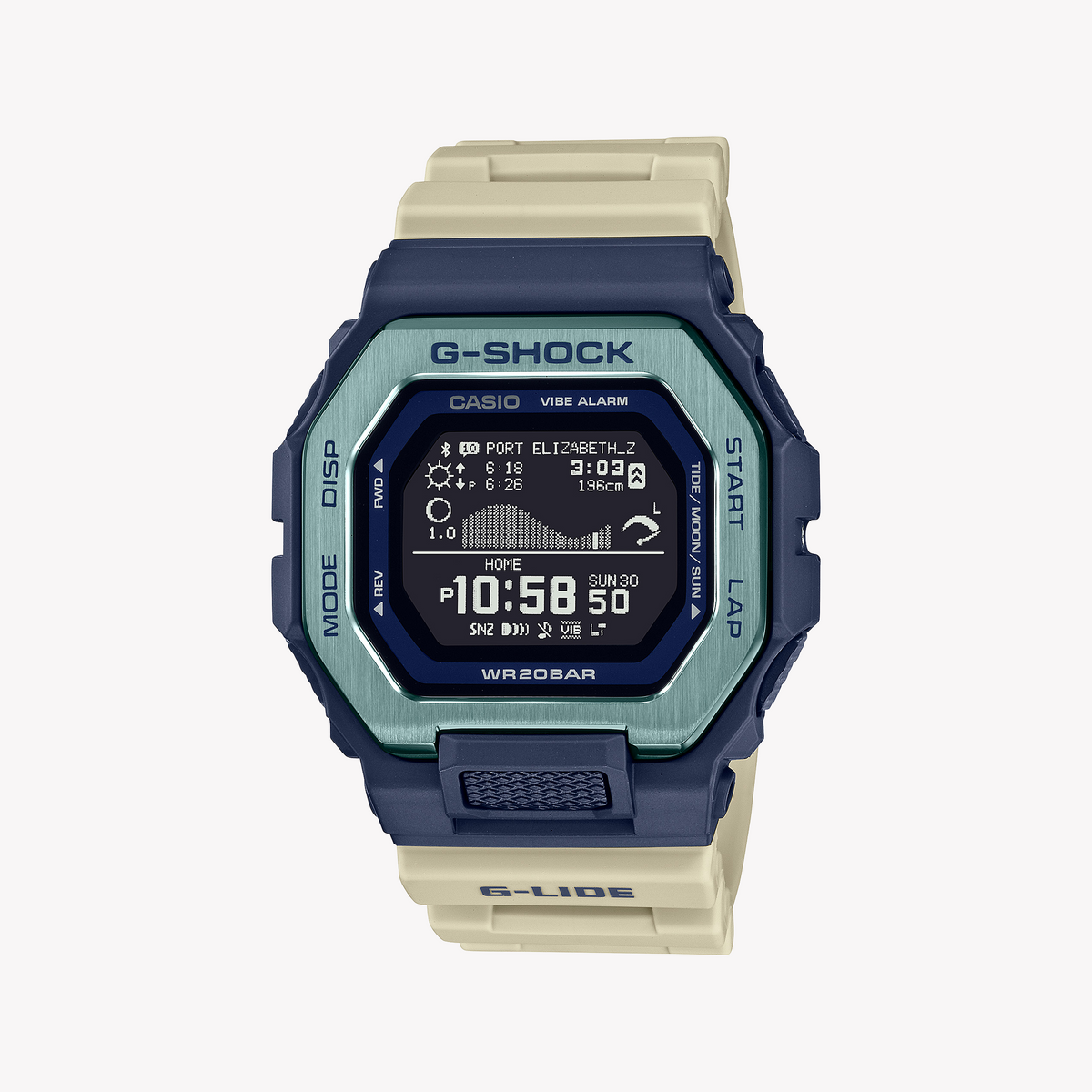GBX-100TT-2DR G-SHOCK - ADVENTURE-READY MEN'S WATCH WITH BLUE CASE & WHITE BAND