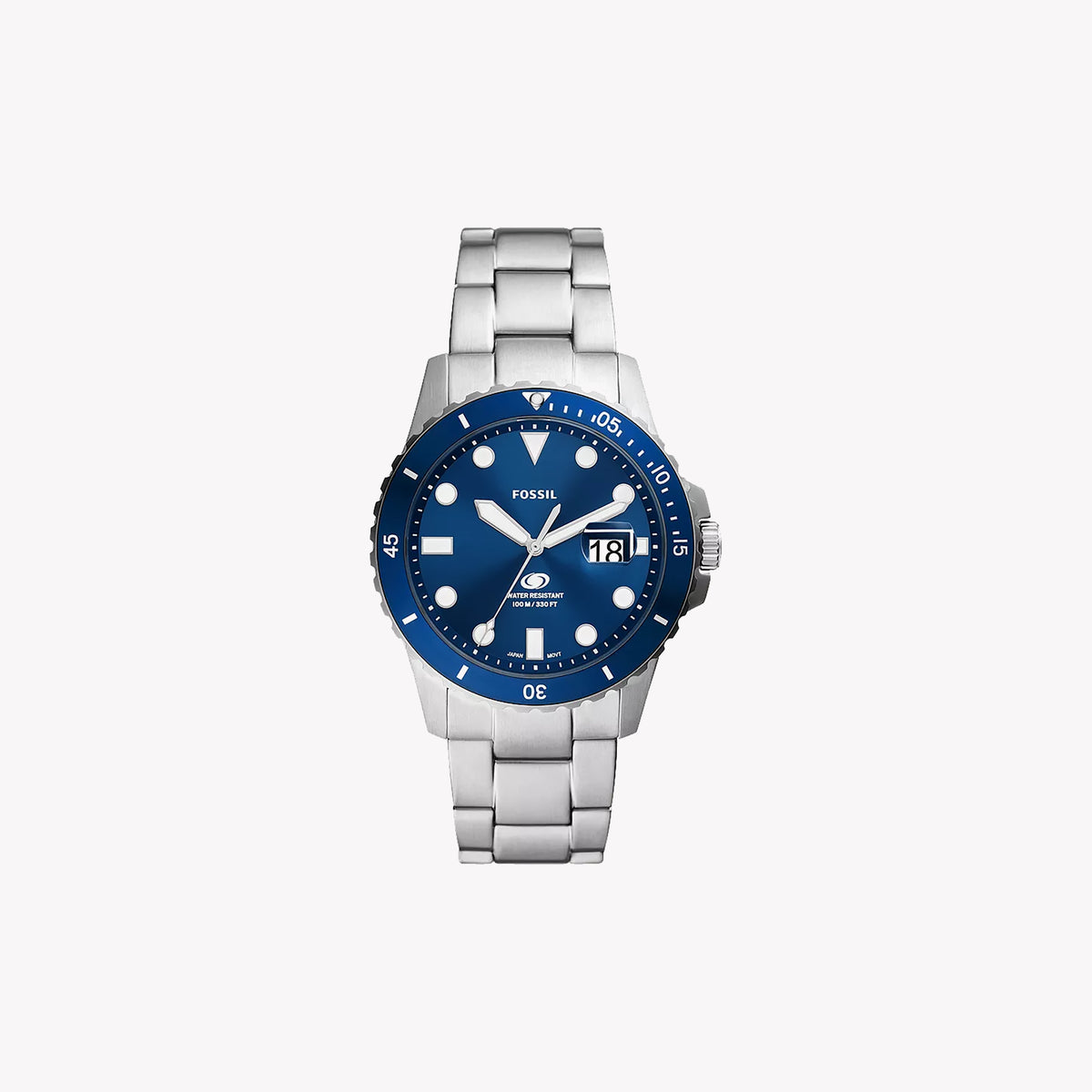 FOSSIL FS6029 SLEEK MODERN TIMEPIECE - ELEGANT BLUE DIAL MEN'S WATCH