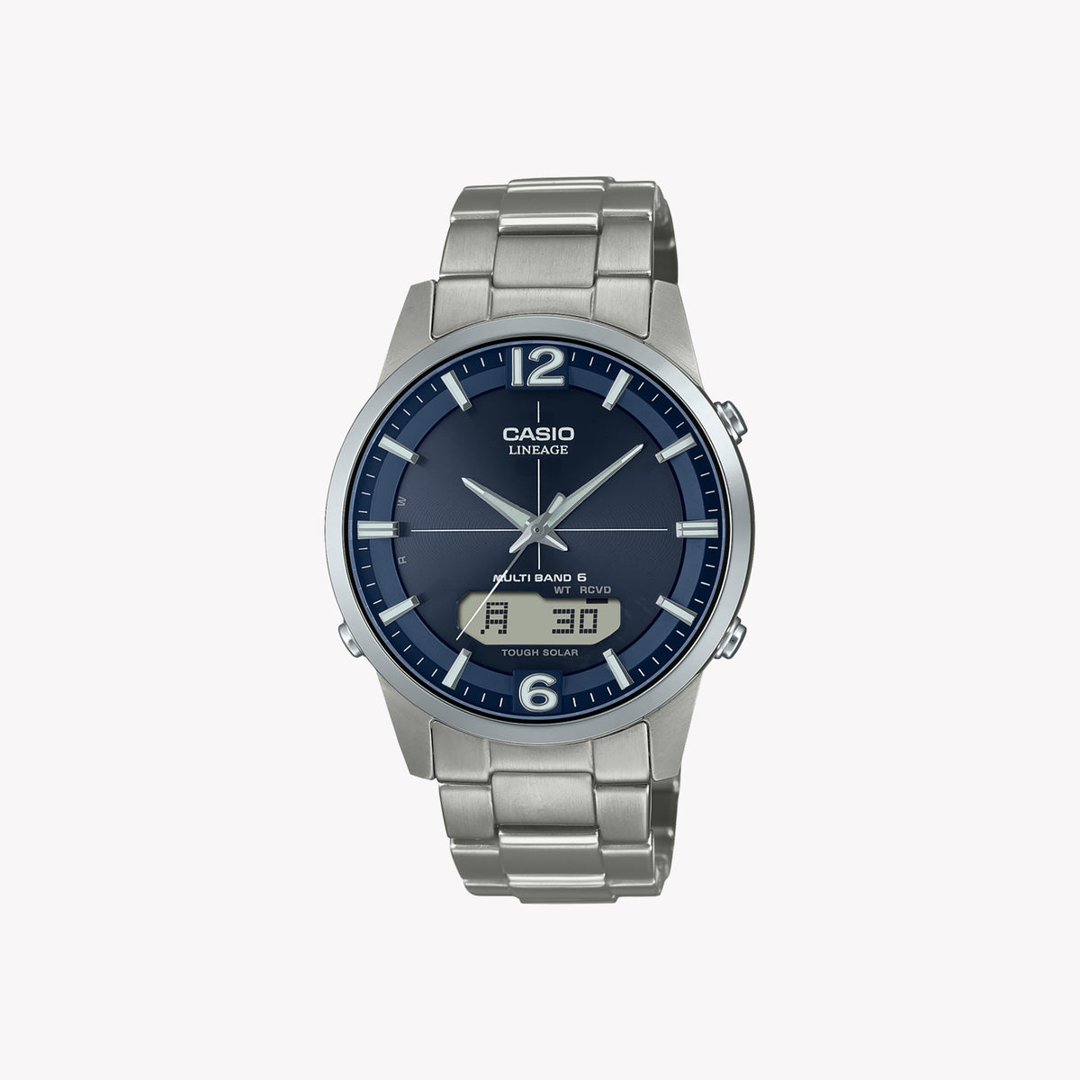 CASIO LCW-M170TD-2AER ELEGANT SOLAR TITANIUM - VERSATILE MEN’S WATCH WITH BLUE DIAL