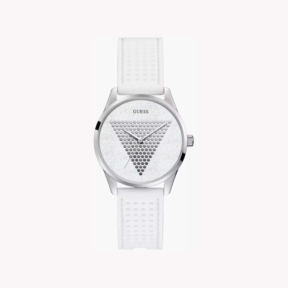 GUESS WATCHES W1227L1 - CHIC SILVER & WHITE TIMEPIECE-i-Watch