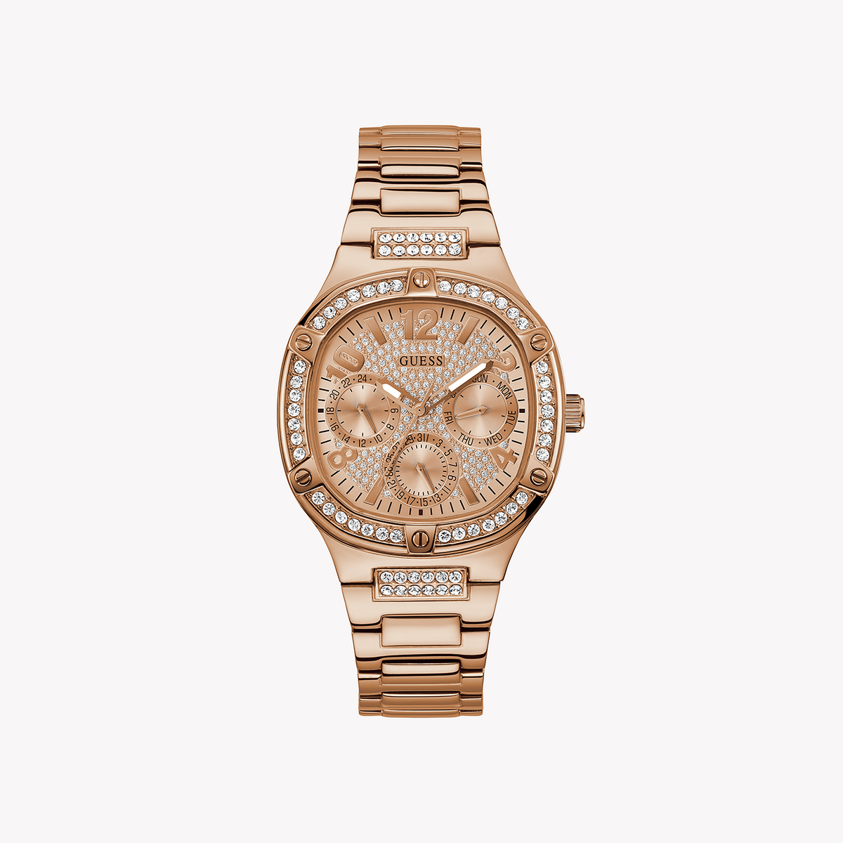 GUESS GW0558L3 ROSE GOLD SOPHISTICATION - ELEGANT WOMEN'S TIMEPIECE WITH PRISTINE FUNCTIONALITY
