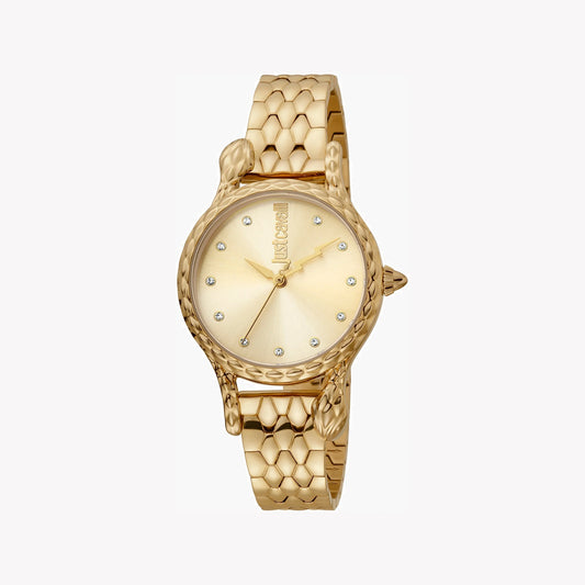 JUST CAVALLI Women's Watch with Gold Stainless Steel Case and Gold Stainless Steel Band-i-Watch-2
