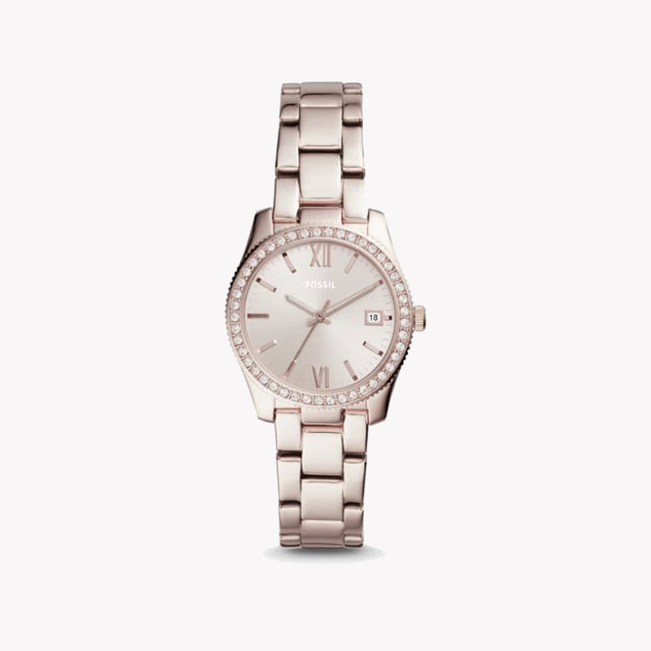 FOSSIL ES4363 ROSE GOLD ELEGANCE - UNISEX TIMEPIECE FOR MODERN SOPHISTICATION