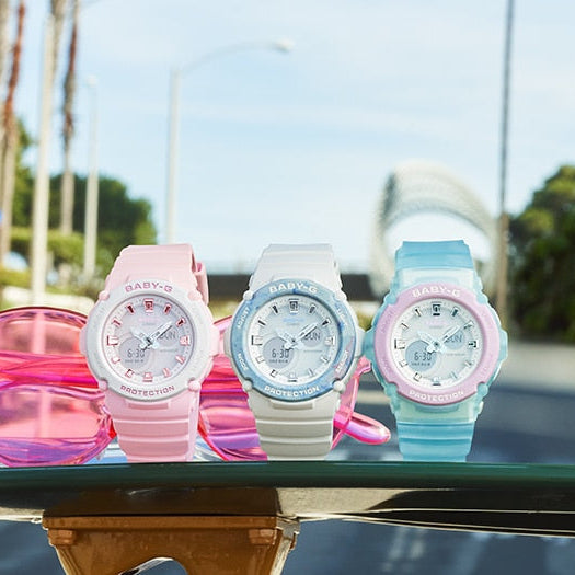 BABY-G BGA-270-2ADR - VIBRANT ADVENTURE SERIES Women's Watch with blue resin band and white dial-i-Watch-2