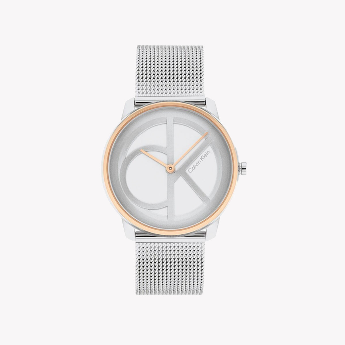 CK CALVIN KLEIN MODERN CLASSIC - ELEGANT SILVER WOMEN'S WATCH with White Dial & Stainless Steel Band