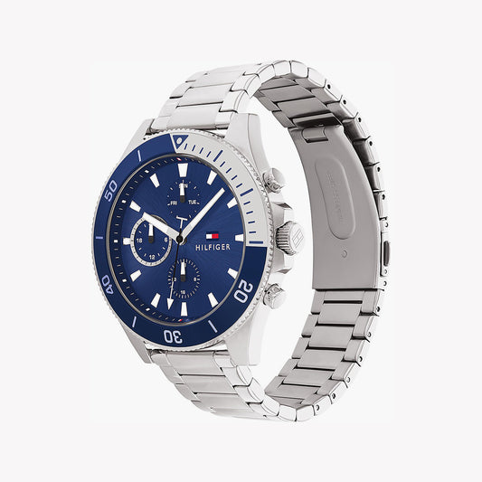 TOMMY HILFIGER 1674789 BLUE STAINLESS STEEL - MODERN TIMEPIECE FOR MEN-i-Watch-2