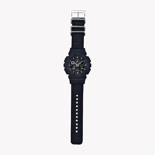 CASIO G-SHOCK GA100BBN-1A - BOLD ADVENTURER SERIES Men's Watch with all-black design and rugged functionality-i-Watch-2